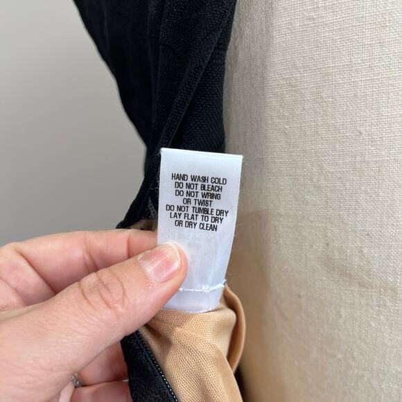 Cache Black Illusion Bodycon Cocktail Dress Sleeveless Party Sexy Fitted Sz 2 - Picture 7 of 9